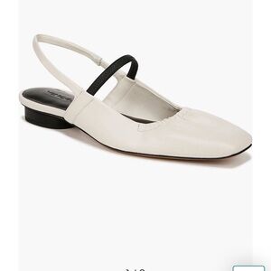 Vince Women's Cream Leather flats New in box